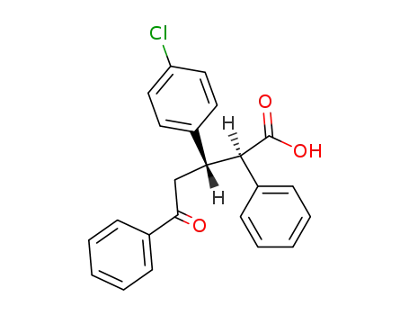 (+/-)-<i>erythro</i>-3-(4-chloro-phenyl)-5-oxo-2,5-diphenyl-valeric acid