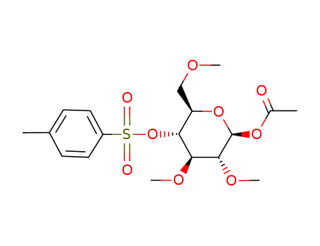 <i>O</i><sup>1</sup>-acetyl-<i>O</i><sup>2</sup>,<i>O</i><sup>3</sup>,<i>O</i><sup>6</sup>-trimethyl-<i>O</i><sup>4</sup>-(toluene-4-sulfonyl)-β-D-glucopyranose