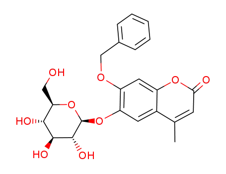 7-benzyloxy-6-β-D-glucopyranosyloxy-4-methyl-coumarin