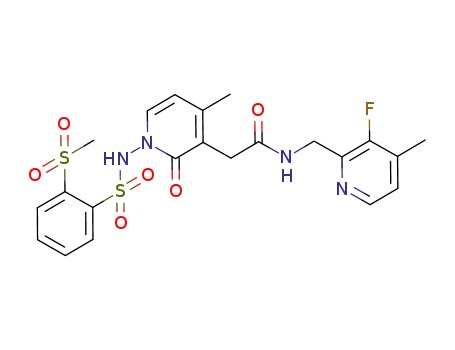 C<sub>22</sub>H<sub>23</sub>FN<sub>4</sub>O<sub>6</sub>S<sub>2</sub>