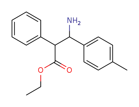 3-amino-2-phenyl-3-<i>p</i>-tolyl-propionic acid ethyl ester