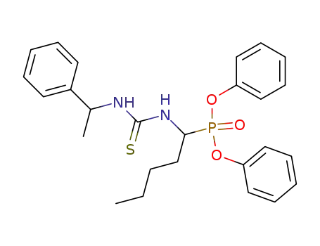 Phosphonic acid, [1-[[[(1-phenylethyl)amino]thioxomethyl]amino]pentyl]-,
diphenyl ester