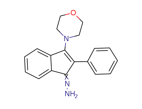 1H-Inden-1-one, 3-(4-morpholinyl)-2-phenyl-, hydrazone