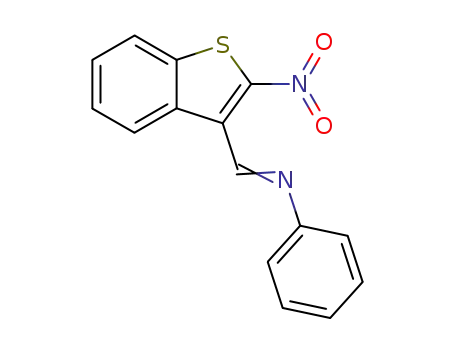<i>N</i>-(2-nitro-benzo[<i>b</i>]thiophen-3-ylmethylene)-aniline