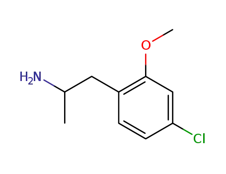 Molecular Structure of 87179-36-0 (4-Chlor-2-methoxyphenylisopropylamin)