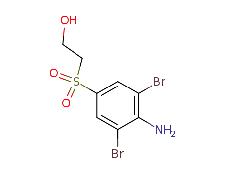 Molecular Structure of 108537-44-6 (2-(4-amino-3,5-dibromo-benzenesulfonyl)-ethanol)