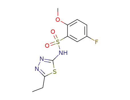 Benzenesulfonamide,
N-(5-ethyl-1,3,4-thiadiazol-2-yl)-5-fluoro-2-methoxy-