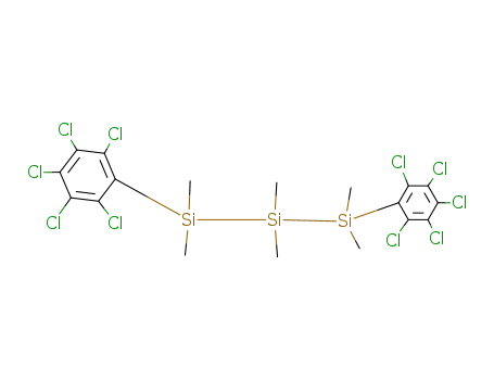 1.3-Bis-<pentachlorphenyl>-hexamethyltrisilan