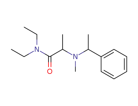 (+/-)-2-<Methyl-(1-phenyl-aethyl)-amino>-propionsaeure-diaethylamid