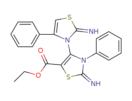 2,2'-diimino-4,3'-diphenyl-2',3'-dihydro-[3,4']bithiazolyl-5'-carboxylic acid ethyl ester
