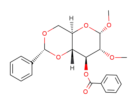 methyl-[<i>O</i><sup>3</sup>-benzoyl-<i>O</i><sup>4</sup>,<i>O</i><sup>6</sup>-((<i>R</i>)-benzylidene)-<i>O</i><sup>2</sup>-methyl-α-D-glucopyranoside]