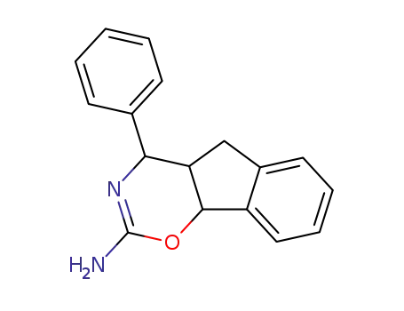 Molecular Structure of 26839-34-9 (4-phenyl-4,4a,5,9b-tetrahydroindeno[2,1-e][1,3]oxazin-2-amine)