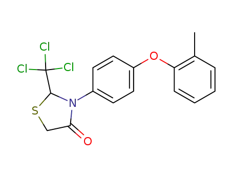 3-(4-<i>o</i>-tolyloxy-phenyl)-2-trichloromethyl-thiazolidin-4-one