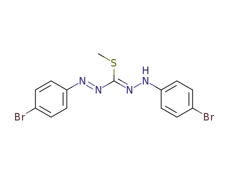 1,5-bis-(4-bromo-phenyl)-3-methylsulfanyl-formazan