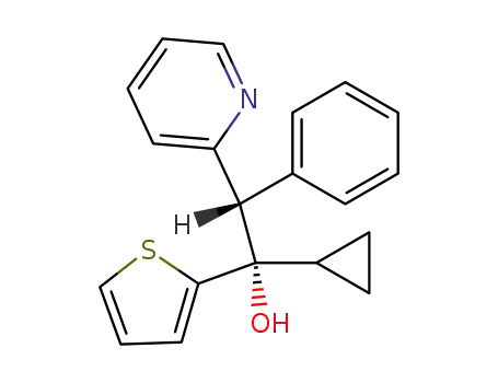 (1<i>RS</i>,2<i>RS</i>)-1-cyclopropyl-2-phenyl-2-pyridin-2-yl-1-thiophen-2-yl-ethanol