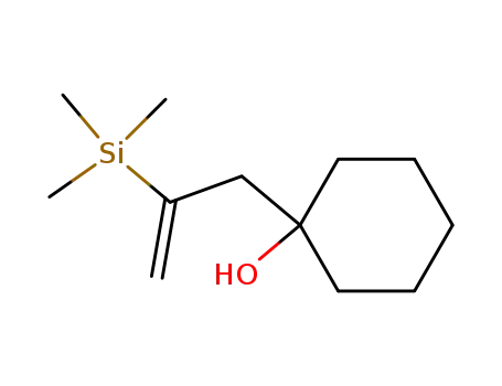 Molecular Structure of 67964-34-5 (1-(2'-Trimethylsilylprop-2-enyl)cyclohexanol)