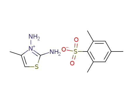 2,3-diamino-4-methyl-thiazolium; 2,4,6-trimethyl-benzenesulfonate