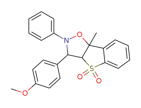 3-(4-methoxy-phenyl)-8b-methyl-2-phenyl-2,3,3a,8b-tetrahydro-benzo[4,5]thieno[2,3-<i>d</i>]isoxazole 4,4-dioxide