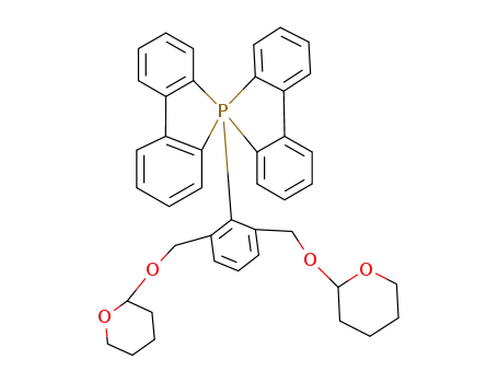 Molecular Structure of 62456-29-5 (5l5-5,5'-Spirobi[5H-benzo[b]phosphindole],
5-[2,6-bis[[(tetrahydro-2H-pyran-2-yl)oxy]methyl]phenyl]-)