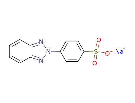 Molecular Structure of 117883-88-2 (4-benzotriazol-2-yl-benzenesulfonic acid ; sodium-salt)