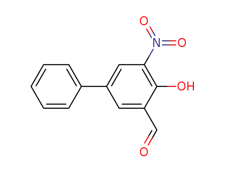 Molecular Structure of 53852-84-9 (3-nitro-5-phenylsalicylaldehyde)