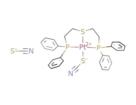 [Pt(bis(2-(diphenylphosphino)ethyl)sulfide)(SCN)]SCN