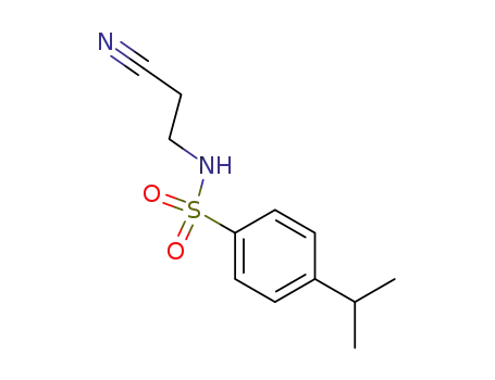 Molecular Structure of 25111-65-3 (3-(4-Isopropyl-benzolsulfonylamino)-propionsaeurenitril)