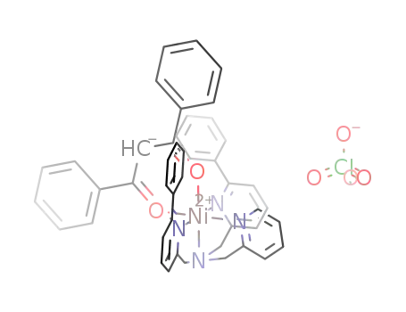 Molecular Structure of 932711-85-8 ([(6-Ph<sub>2</sub>TPA)Ni(PhCOCHCOPh)](ClO<sub>4</sub>))