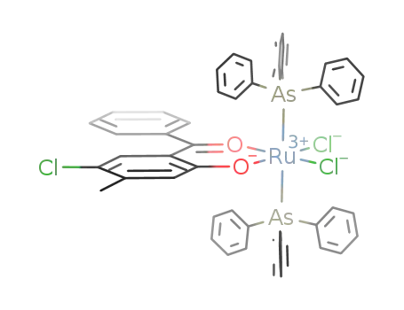 (5-chloro-4-methyl-2-hydroxy benzophenone)bis(triphenylarsine)dichloridoruthenium(III)