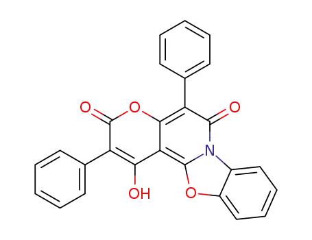 Molecular Structure of 38285-69-7 (1-hydroxy-2,5-diphenyl-benzo[4,5]oxazolo[3,2-<i>a</i>]pyrano[3,2-<i>c</i>]pyridine-3,6-dione)
