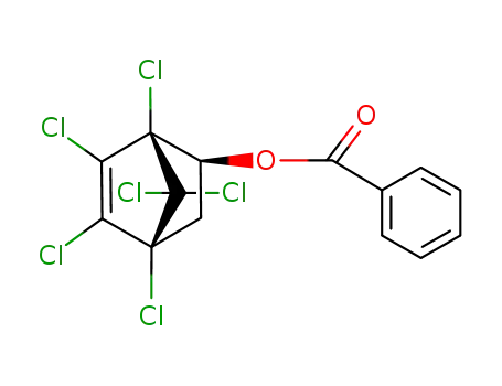 (+/-)-benzoic acid-(1,4,5,6,7,7-hexachloro-norborn-5-ene-2<i>exo</i>-yl ester)