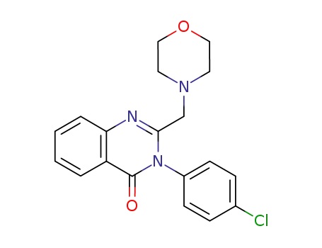 3-(4-chloro-phenyl)-2-morpholin-4-ylmethyl-3<i>H</i>-quinazolin-4-one