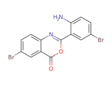 2-(2-amino-5-bromo-phenyl)-6-bromo-benzo[<i>d</i>][1,3]oxazin-4-one