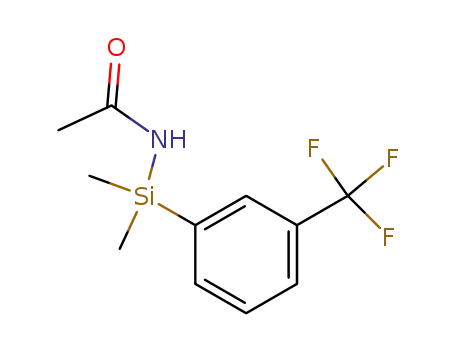 Acetamide, N-[dimethyl[3-(trifluoromethyl)phenyl]silyl]-