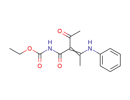 4-Anilino-3-<N-aethoxycarbonyl-carbamoyl>-3-penten-2-on