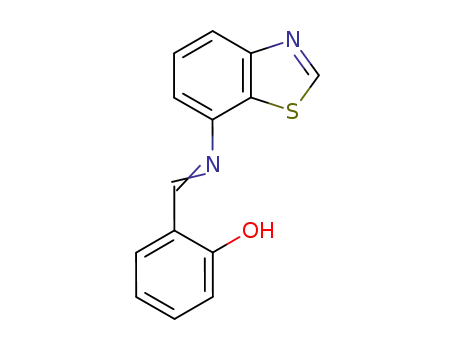 Molecular Structure of 41229-01-0 (Phenol, 2-[(7-benzothiazolylimino)methyl]-)
