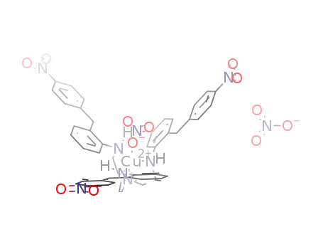 [Cu(NO<sub>3</sub>)(N,N',N''-tris[[(para-nitrobenzyl)phenyl]aminoethyl]amine)][NO<sub>3</sub>]