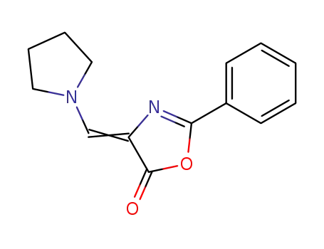 2-phenyl-4-pyrrolidin-1-ylmethylene-4<i>H</i>-oxazol-5-one