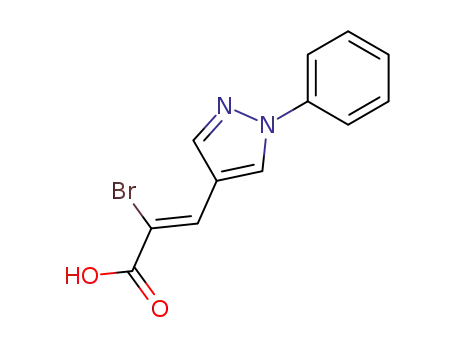 2-bromo-3-(1-phenyl-1<i>H</i>-pyrazol-4-yl)-acrylic acid
