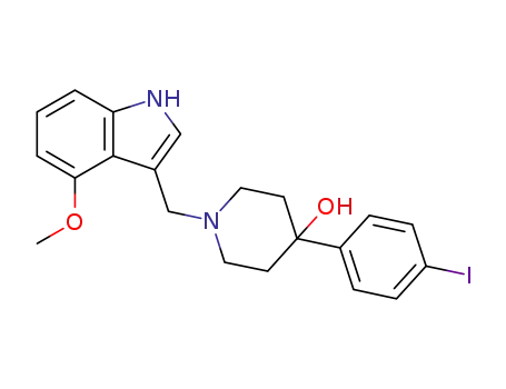 4-(4-iodophenyl)-1-((4-methoxy-1H-indol-3-yl)methyl)-piperidin-4-ol