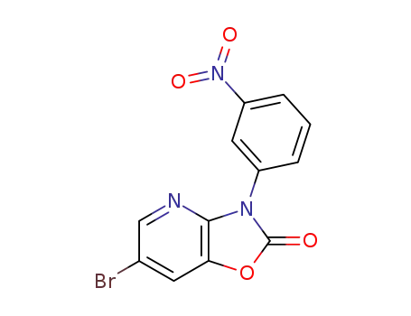 6-bromo-3-(3-nitro-phenyl)-3<i>H</i>-oxazolo[4,5-<i>b</i>]pyridin-2-one