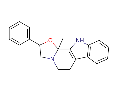 Molecular Structure of 55171-44-3 (11b-methyl-2-phenyl-2,3,5,6,11,11b-hexahydro-oxazolo[3',2':1,2]pyrido[3,4-<i>b</i>]indole)