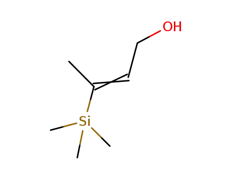Molecular Structure of 18269-58-4 ((E)-3-TRIMETHYLSILANYLBUT-2-EN-1-OL)