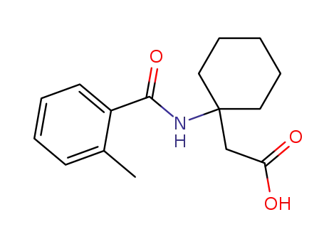 Molecular Structure of 20334-84-3 ((1-o-Toluoylamino-cyclohexyl)-essigsaeure)
