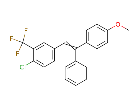 1-<4-Chlor-3-trifluormethyl-phenyl>-2-<4-methoxy-phenyl>-2-phenyl-aethylen