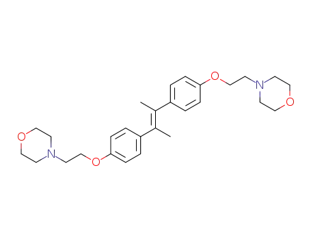4,4'-{2,2'-[4,4'-(1,2-dimethyl-ethene-1,2-diyl)-diphenoxy]-diethyl}-bis-morpholine