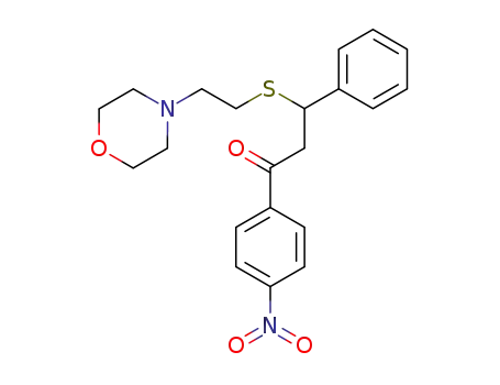 3-(2-morpholin-4-yl-ethylsulfanyl)-1-(4-nitro-phenyl)-3-phenyl-propan-1-one