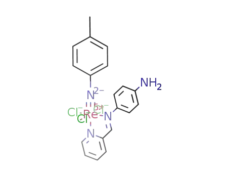 ReCl<sub>3</sub>(C<sub>5</sub>H<sub>4</sub>NCHNC<sub>6</sub>H<sub>4</sub>NH<sub>2</sub>)(NC<sub>6</sub>H<sub>4</sub>CH<sub>3</sub>)