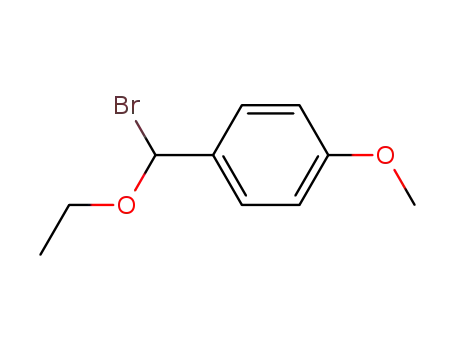 Molecular Structure of 90875-17-5 (Aethoxy-<4-methoxy-phenyl>-methylbromid)
