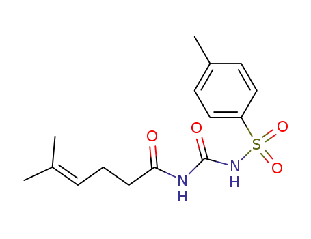 Molecular Structure of 28490-29-1 (1-(5-methyl-4-hexenoyl)-3-(p-tolylsulfonyl)-urea)
